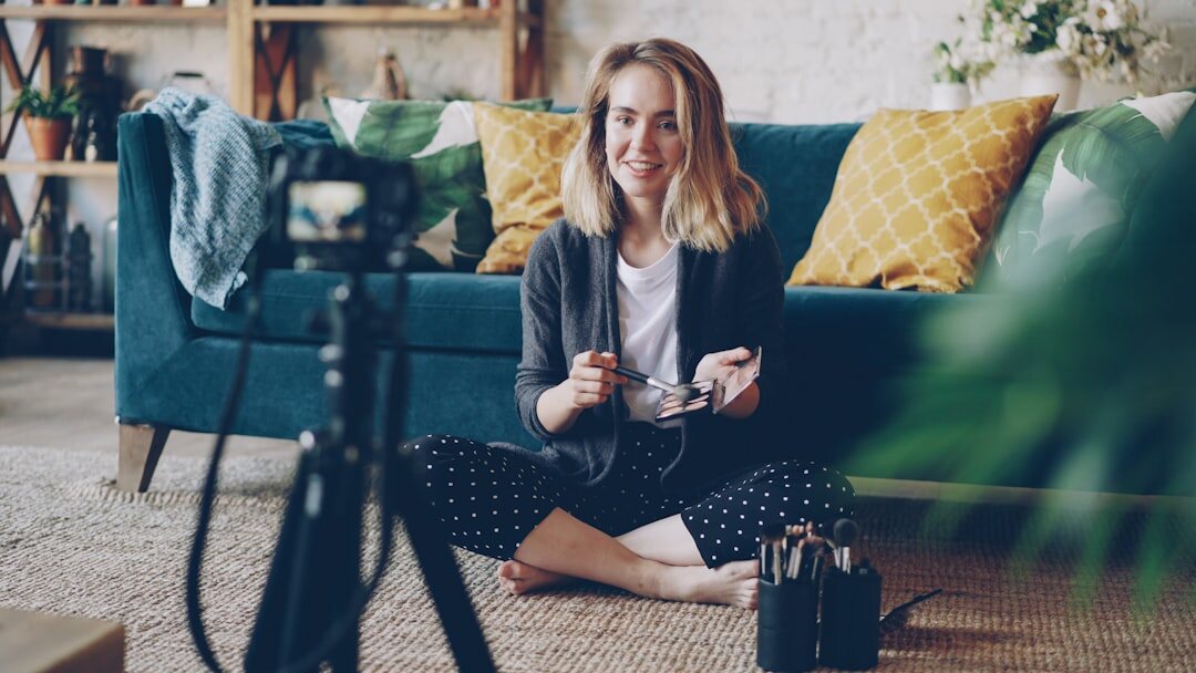 student in online course